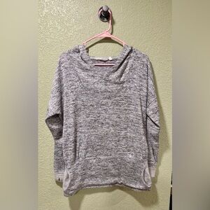 Athleta Heathered Gray Cowl Neck Sweater